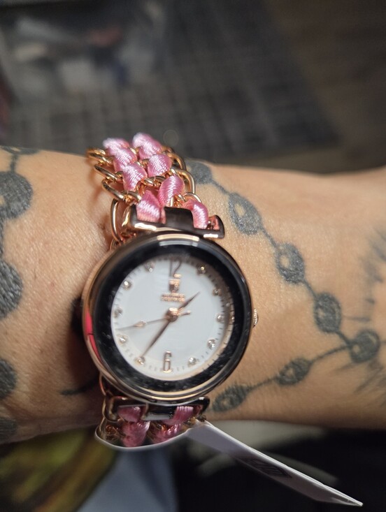 Montes Prestige Accessories - Montes Prestige X Invicta  Stylish Blue Satin & Rose Gold Women's Watch